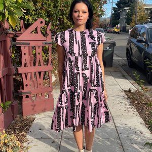 Nooworks Frida Dress - Pink Long Cat